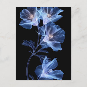 Artistieke weergave van een bloem door middel van briefkaart