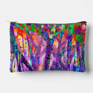 Artistieke zijdezachte dansende kleuren schilderen etui