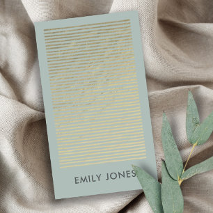 ARTISTIEKE ZILVEREN AQUA SCHETS GESTREEPT LIJNPATR VISITEKAARTJE