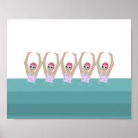Artistieke zwemmers | Kunst voor synchrone zwemmin