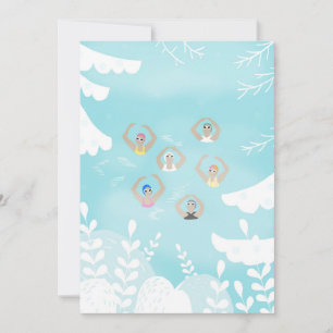 Artistieke zwemmers   Kunstmatige winterkunst Kaart