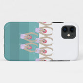 Artistieke zwemmers | Kunstmatige zwemillustratie Case-Mate iPhone Case (Achterkant (horizontaal))