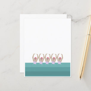 Artistieke zwemmers   Synchroon zwempapier