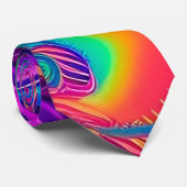 Artistique Hommes Cravates Funky Abstrait Motif (Roulé)