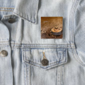 Artistisch concept vierkante button 5,1 cm (In situ)