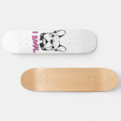 Artistisch Frans Bulldog "Bark"-ontwerp Skateboard (Horizontaal)