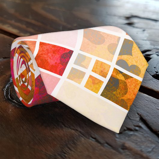 Artistisch gecheckt Stropdas hartpatroon