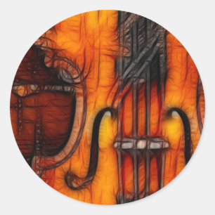 Artistisch geweld ronde sticker