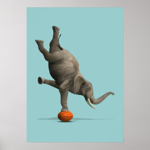 Artistisch olifant poster