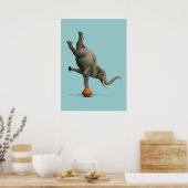 Artistisch olifant poster (Keuken)