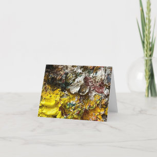 Artistisch palet #1 feestdagen kaart