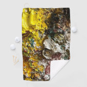 Artistisch palet #1 golfhanddoek (Insitu)