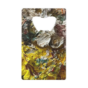 Artistisch palet #1 kredietkaart flessenopener