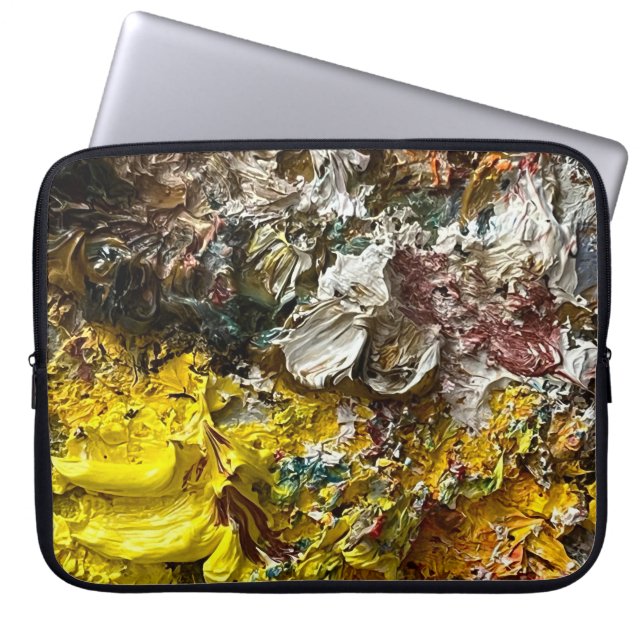 Artistisch palet #1 laptop sleeve (Voorkant)