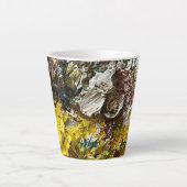 Artistisch palet #1 latte mok (Voorkant)