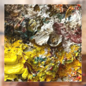 Artistisch palet #1 raamsticker (Vel 2)