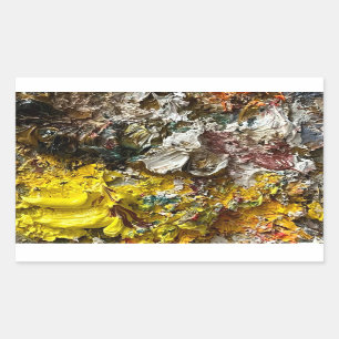 Artistisch palet #1 rechthoekige sticker