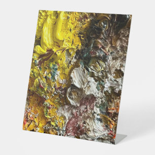 Artistisch palet #1 reclamebord met voetstuk