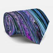 Artistisch Peacock Feather Pattern Stropdas (Opgerold)
