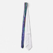 Artistisch Peacock Feather Pattern Stropdas (Achterkant)