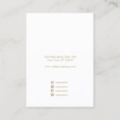 Artistisch roze Waterverf script dat display B afw Visitekaartje (Achterkant)