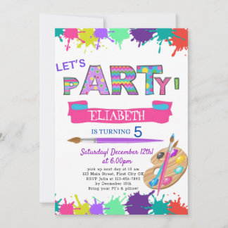 Artistist Different Style Birthday Invitation Kaar
