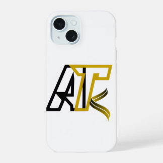 Artisto Logo Hoesje – Strak Zwart & Goud Design iPhone 15 Hoesje