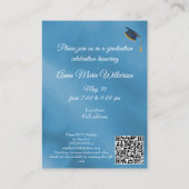 Artistry Blue Graduation Party Invitation (Dos)
