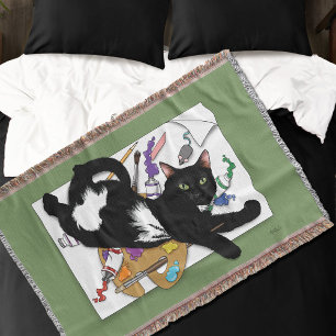 Artist's Black Cat Deken