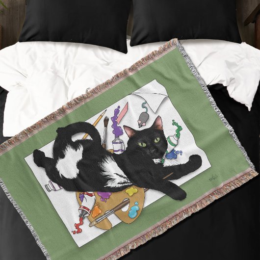 Artist's Black Cat Deken