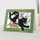 Artist's Black Cat Kaart (Voorkant)