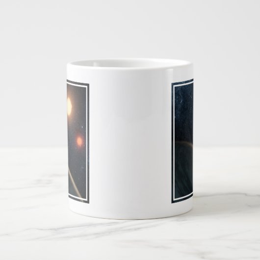 Artist's Concept Illustrating Kepler-16b. Extra Grote Beker (Voorkant)