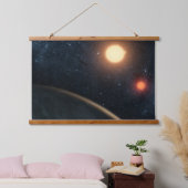 Artist's Concept Illustrating Kepler-16b. Hangend Wandkleed (Slaapkamer)