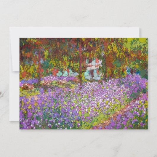 Artist's Garden in Giverny door After Claude Monet Feestdagenkaart (Voorkant)