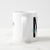 Artist's Humor, Coffee NOT Paint Water Funny Extra Grote Beker (Achterkant)