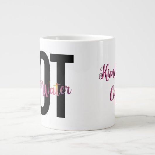 Artist's Humor, Coffee NOT Paint Water Funny Extra Grote Beker (Voorkant)