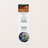 ARTISTS UNIQUE Tent Fold Folded Visitekaartje (Buitenkant ongevouwen)