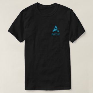 Artix logo brandmerk links op de borst donker t-shirt