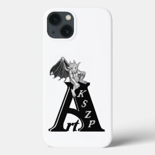 ArtKSZP-Logo met Golem Black en White Design iPhone 13 Hoesje