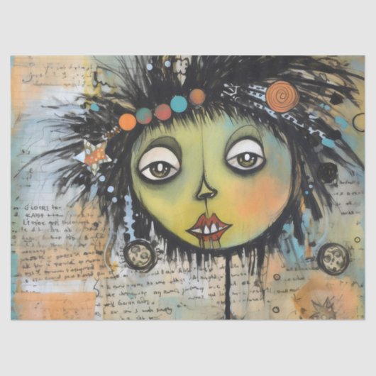 ArtLady 7 Charmant en verontrust Tissuepapier (Voorkant)