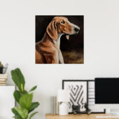 Artois Hound - Dog Portrait Poster (Thuiskantoor)