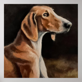 Artois Hound - Dog Portrait Poster