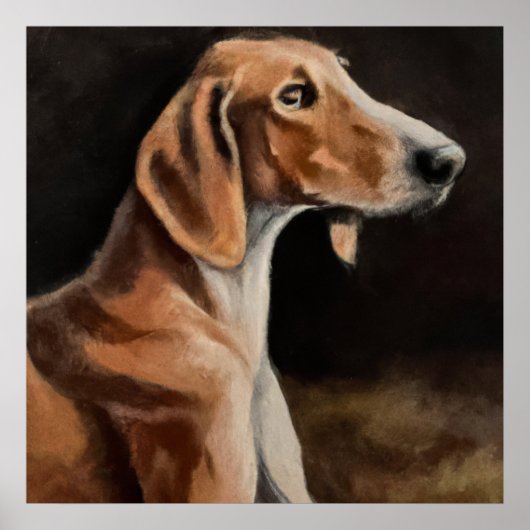 Artois Hound - Dog Portrait Poster (Voorkant)