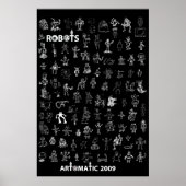 Artomatic Robots 2009 Poster 3 - Black Edition (Devant)