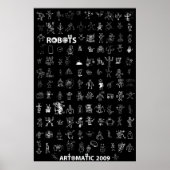 Artomatic Robots 2009 Poster 6 - Black Edition (Devant)