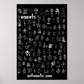 Artomatische robots 2009 Poster 3 - Black Edition