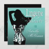 Artrella custom Bombshell Lingerie Zebra Corset Kaart (Voorkant / Achterkant)