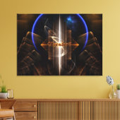 Artrillian domein van Xzendor7 Fractal Art Canvas Afdruk (Insitu (Woonkamer))