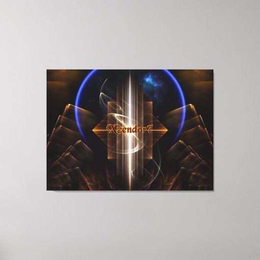Artrillian domein van Xzendor7 Fractal Art Canvas Afdruk (Voorkant)