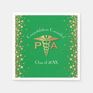 Arts Afgestudeerd als Physician Assistant PA Groen Servet